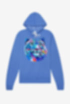 Columbia Blue Snow Leopard Hoodie